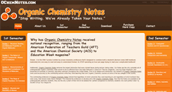 Desktop Screenshot of ochemnotes.com