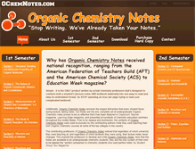 Tablet Screenshot of ochemnotes.com